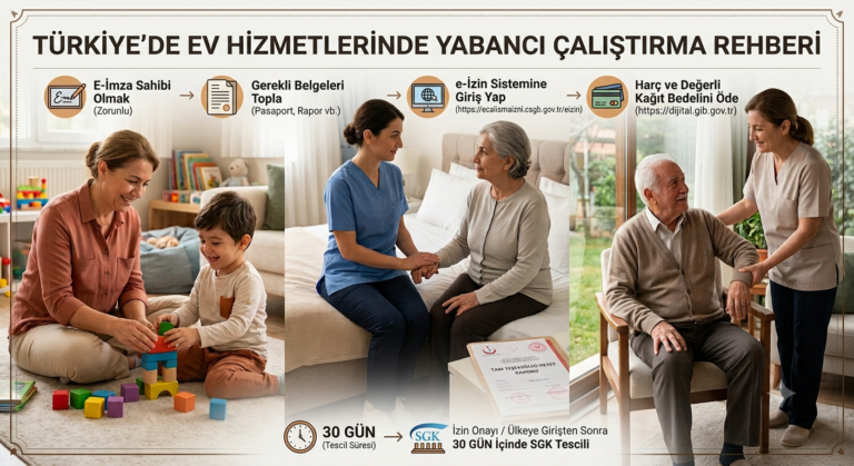 Ev Hizmetleri Yabancı Çalışma İzni Nasıl Alınır? (Adım Adım Rehber)